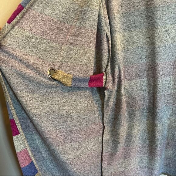 Cute Striped Belted Shrug by Indigo Rose Womens Large - Picture 6 of 9